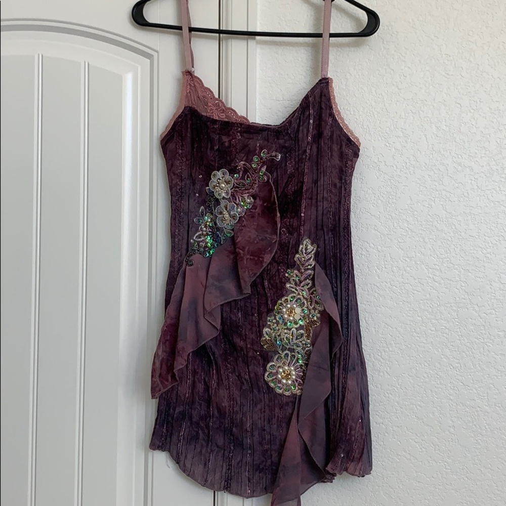 Beautiful purple dinner blouse